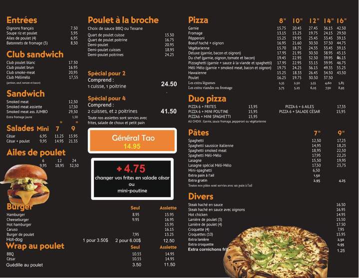 Restaurant poutine Lévis